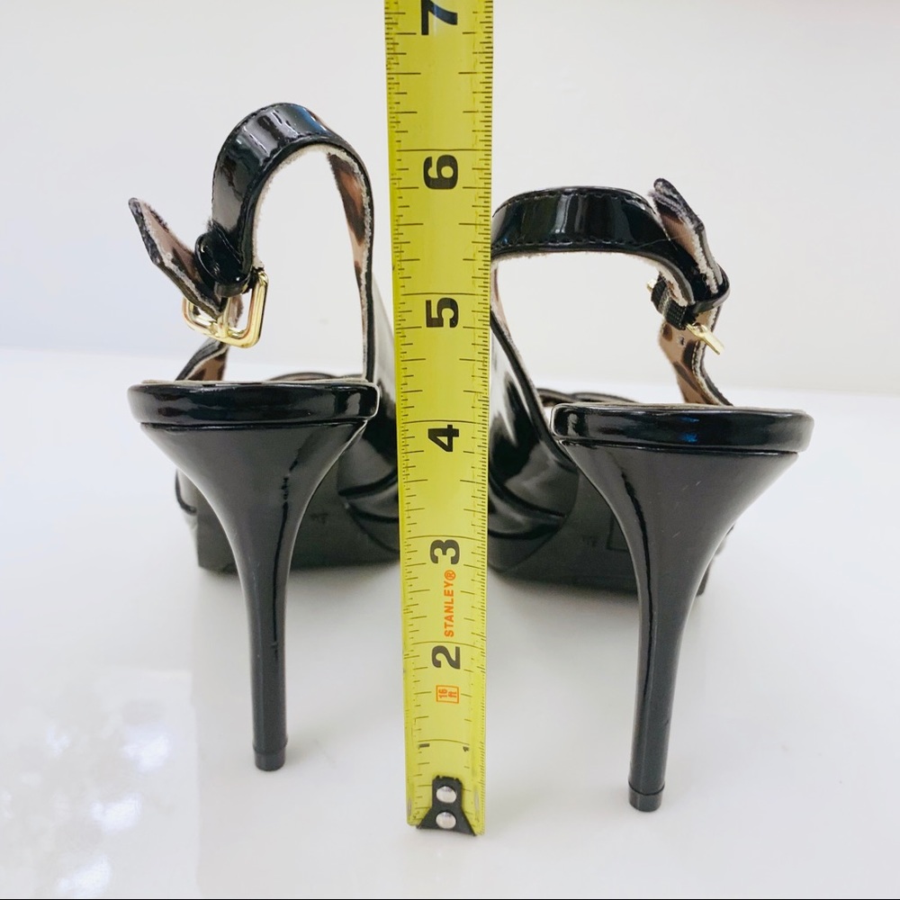 Christian Siriano black patent leather heels 8 wide - Picture 6 of 7